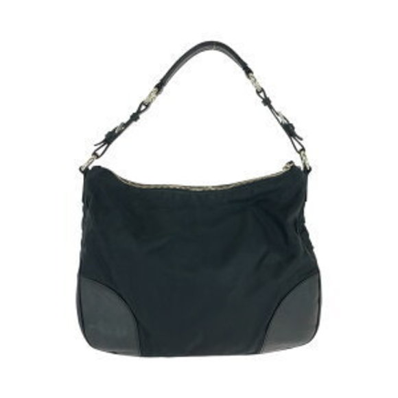 Prada Bag Shoulder black nylon triangular Tessuto - Picture 1 of 9